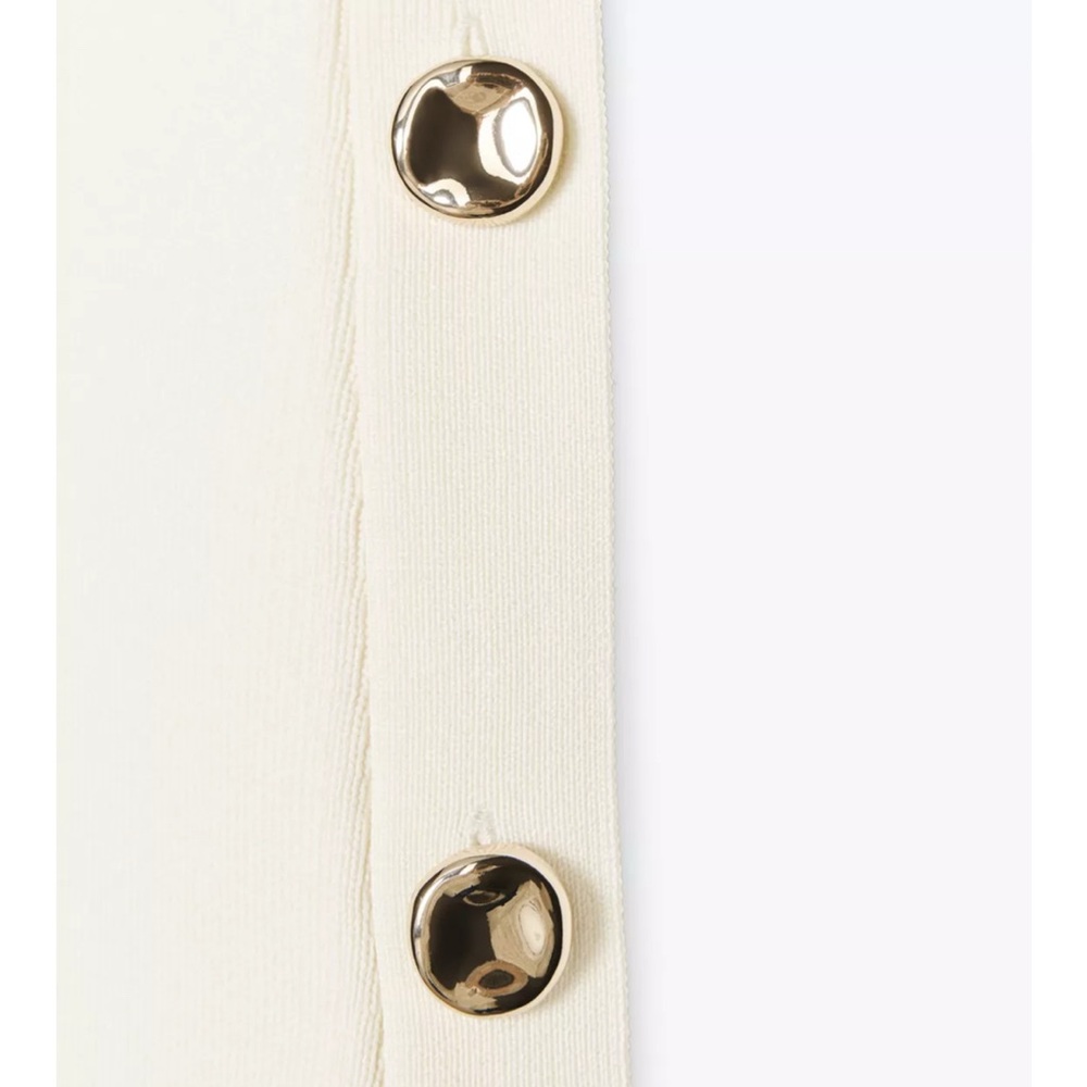 Zara Cream Top with Gold Buttons